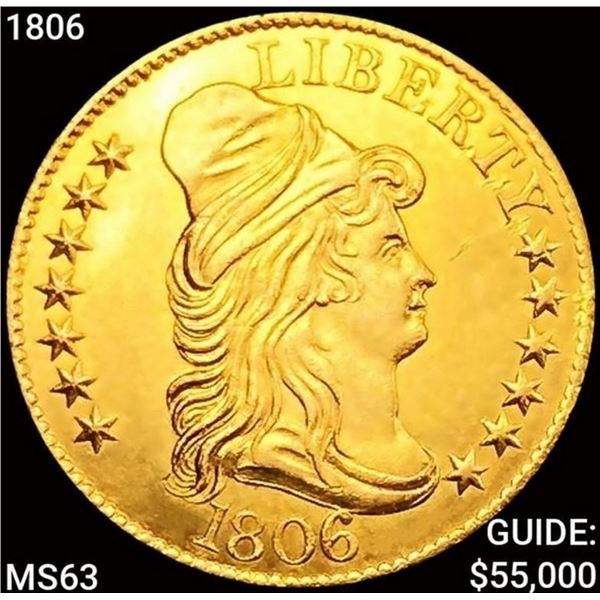 1806 $5 Gold Half Eagle CHOICE BU