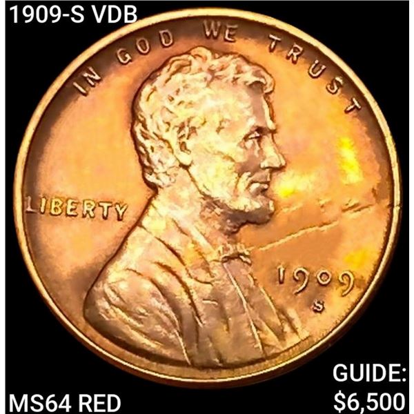 1909-S VDB Wheat Cent CHOICE BU RD