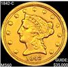 Image 1 : 1842-C $2.50 Gold Quarter Eagle UNCIRCULATED
