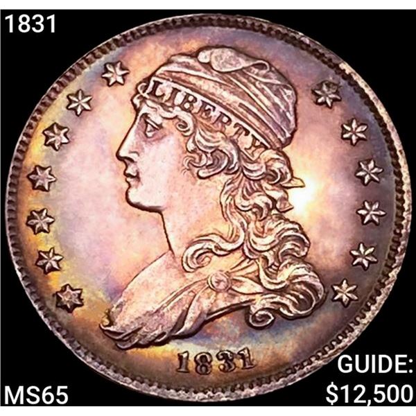 1831 Capped Bust Quarter GEM BU