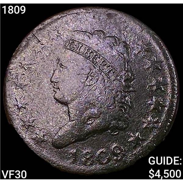 1809 Classic Head Large Cent LIGHTLY CIRCULATED