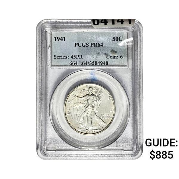 1941 Walking Liberty Half Dollar PCGS PR64