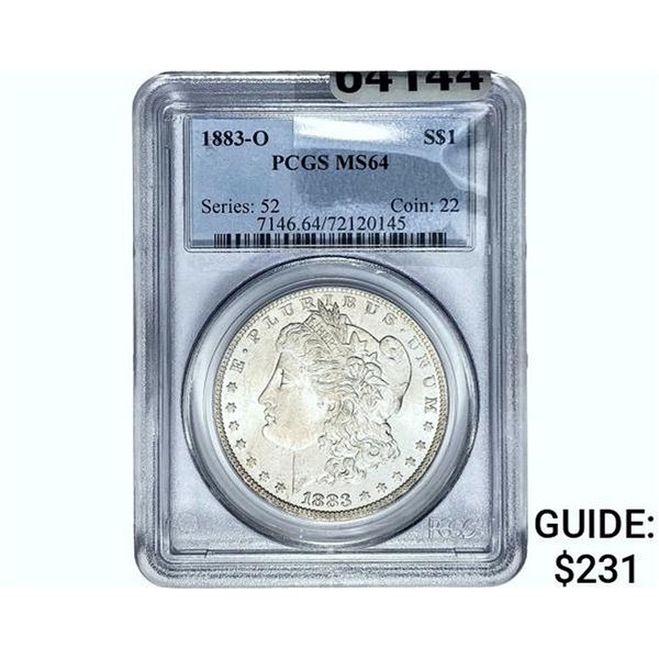 1883-O Morgan Silver Dollar PCGS MS64