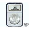 Image 1 : 1881-S Morgan Silver Dollar NGC MS64