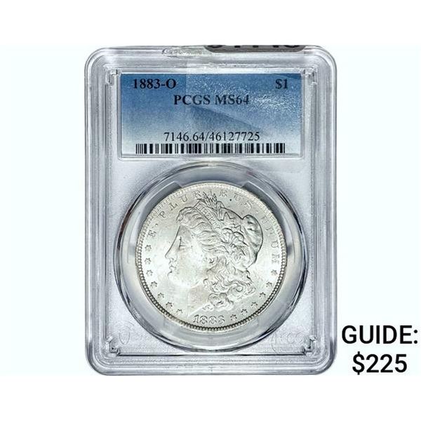 1883-O Morgan Silver Dollar PCGS MS64