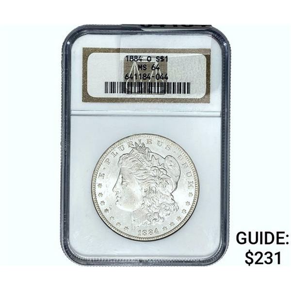1884-O Morgan Silver Dollar NGC MS64