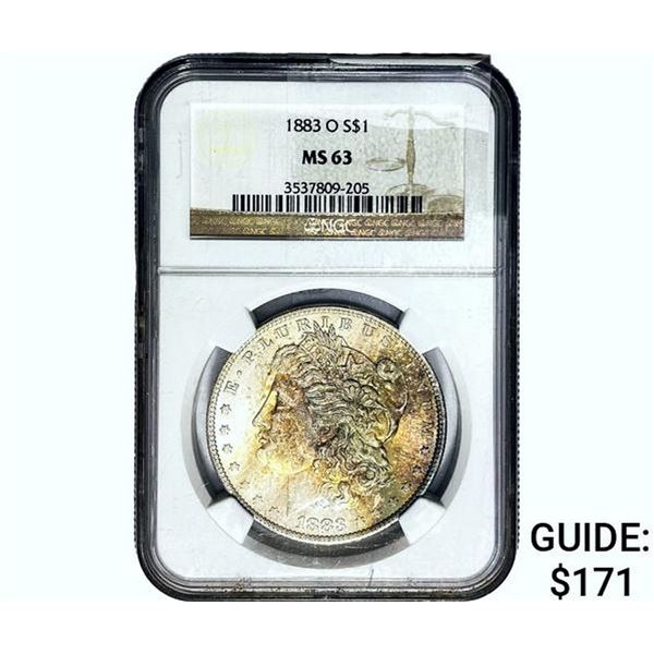 1883-O Morgan Silver Dollar NGC MS63