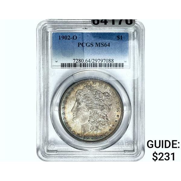 1902-O Morgan Silver Dollar PCGS MS64