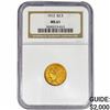 Image 1 : 1912 $2.50 Gold Quarter Eagle NGC MS61
