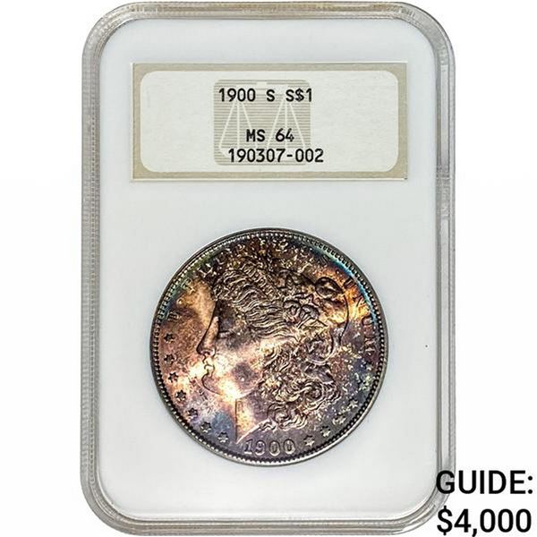 1900-S Morgan Silver Dollar NGC MS64