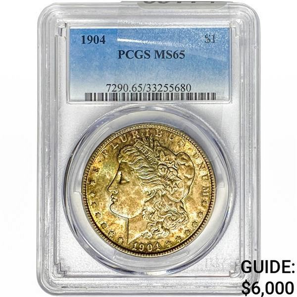 1904 Morgan Silver Dollar PCGS MS65