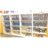 Image 7 : LARGE SECTION OF STORAGE CABINETS WITH ASSORTED GERBER INK CARTRIDGES, PRINTING VINYL, PRINTING