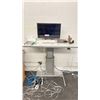 Image 2 : STEELCASE AIRTOUCH HEIGHT ADJUSTABLE DESK WITH CONTENTS 59"L X 30"W X 29"-46"H