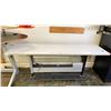 Image 1 : ELECTRIC HEIGH ADJUSTABLE DESK WITH POWER CORD & ATTACHED POWER BAR 84"L X 24"W X 28"-46"H