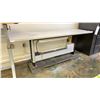 Image 2 : ELECTRIC HEIGH ADJUSTABLE DESK WITH POWER CORD & ATTACHED POWER BAR 84"L X 24"W X 28"-46"H