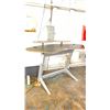 Image 2 : HEIGHT ADJUSTABLE DESK WITH ATTACHED POWER BAR 78"L X 28"W X 44"H (MISSING ADJUSTMENT KNOB)