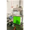 Image 1 : SPRAY PAINTING STATION WITH EXHAUST, PORTABLE 3-TIER CART WITH CONTENTS & METAL 2 DOOR CABINET WITH