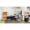Image 1 : ASSORTED ITEMS INCLUDING; CABINETS WITH CONTENTS, TABLE, FILE CABINET & MORE *MUST TAKE ALL*