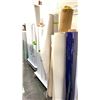 Image 2 : SECTION OF LARGE ASSORTED PRINTING ROLLS, BINS & 4 WHEEL DOLLY'S