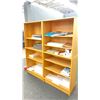 Image 2 : 2 BOOKCASES WITH CONTENTS, ASSORTED CABINETS WITH CONTENTS, 4 WHEEL DOLLY & MORE