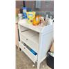 Image 2 : KITCHEN SPACE OF ASSORTED ITEMS INCLUDING; GE SWING OUT FRIDGE 30"W, FRIGIDAIRE MINI FRIDGE &