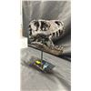 Image 1 : T-REX SKULL AUTOGRAPHED BY BRYCE DALLAS HOWARD & CHRIS PRATT WITH COA