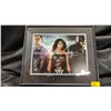 Image 1 : FRAMED PHOTO OF JUSTICE LEAGUE CAST AUTOGRAPHED BY GAL GADOT, BEN AFFLECK, & HENRY CAVILL WITH COA