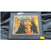Image 1 : FRAMED PIRATES OF THE CARIBBEAN PHOTO AUTOGRAPHED BY JOHNNY DEPP WITH COA