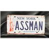 Image 1 : SEINFELD "ASSMAN" LICENSE PLATE AUTOGRAPHED BY MICHAEL RICHARDS WITH COA