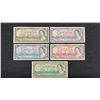 Image 1 : (5) ASSORTED 1954 CANADIAN BANK NOTES INCLUDING; (1 OF EACH) $20, $10, $5, $2 & $1