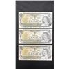 Image 1 : (3) UNCIRCULATED & SEQUENTIAL 1973 $1 CANADIAN BANK NOTES; BAT5672158 - BAT5672160