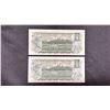 Image 2 : (2) UNCIRCULATED & SEQUENTIAL 1973 CANADIAN $1 BANK NOTES; ECD4384896 - ECD4384897