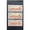 Image 2 : (3) 1954 CANADIAN $2 BANK NOTES