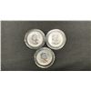 Image 2 : (3) 2012 CANADIAN ROYAL MINT 1 OZ SILVER $5 COUGAR COINS