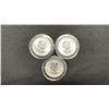 Image 2 : (3) 2013 CANADIAN ROYAL MINT 1 OZ SILVER $5 CARIBOU COINS
