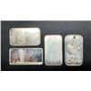 Image 2 : (4) ASSORTED 1 OZ SILVER BARS