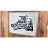 Image 1 : FRAMED LEP (116/200) BY TSIAH TITLED "MYSTIC WOLF" 25.5" X 19.5"