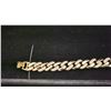 Image 2 : NEW 14K GOLD PLATED 10.0MM ICED OUT CUBAN LINK BRACELET ADJUSTABLE 6.5"-7.25"