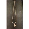 Image 1 : NEW 18K GOLD PLATED 12.0MM SYNTHETIC PEARL NECKLACE, CHAIN 17" LONG