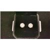 Image 2 : NEW PLATINUM PLATED 2.0CT EACH, SIMULATED DIAMOND STUD EARRINGS