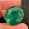 Image 1 : 12.84 CT CERTIFIED COLOMBIAN EMERALD GEMSTONE ($19,260 APPRAISAL, APPRAISAL NOT GUARANTEED)
