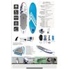 Image 2 : *NEW IN BOX* KOMODO INFLATABLE STAND UP PADDLE BOARD