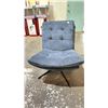Image 2 : 101 STORIES BLUE NYSERA CHAIR *IN BOX* ( 1 CHAIR PER BOX, BOX MEASURES 29.5"L X 35"W X 23.5"H )