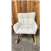 Image 2 : 101 STORIES WHITE INDRA CHAIR *IN BOX* ( 1 CHAIR PER BOX, BOX MEASURES 26.37"L X 29.52"W X 22.44"H )