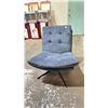 Image 2 : 101 STORIES BLUE NYSERA CHAIR *IN BOX* ( 1 CHAIR PER BOX, BOX MEASURES 29.5"L X 35"W X 23.5"H )