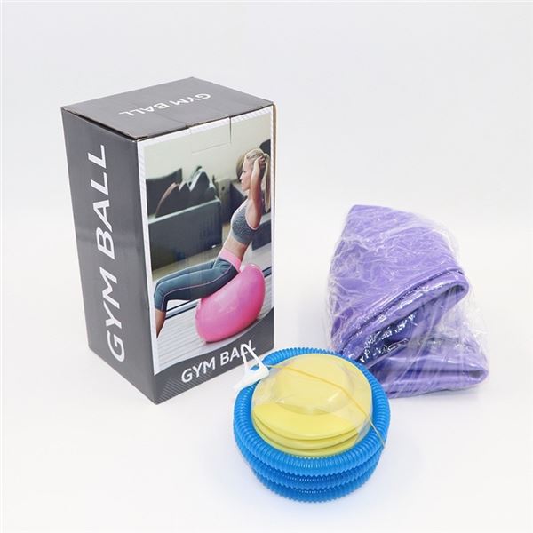 (2) BLUE 55CM GYM BALLS *IN BOX*