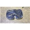 Image 2 : PAIR OF BLACK MEMORY FOAM SEAT CUSHIONS WITH GREY ZIP UP COVERS