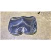 Image 2 : PAIR OF BLACK MEMORY FOAM SEAT CUSHIONS WITH GREY ZIP UP COVERS