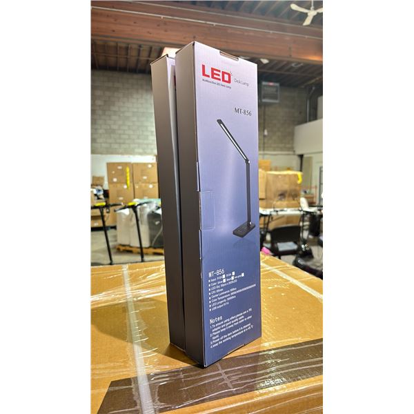 PAIR OF MULTIFUNCTIONAL LED DESK LAMPS WITH ADJUSTABLE ANGLE & POWER CORD