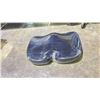 Image 2 : PAIR OF BLACK MEMORY FOAM SEAT CUSHIONS WITH GREY ZIP UP COVERS